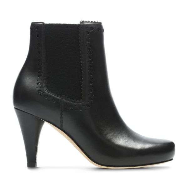 Clarks Womens Dalia Bella Ankle Boots Black | CA-3892107